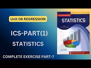 Complete Chapter 6 Part-7 | ICS Statistics | Class 11 Statistics Chapter 6 Regression