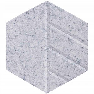 Versare SoundSorb 12" Marble Gray Beveled Wall-Mounted Acoustic Skyway Hexagon 78205606