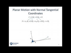 8.4 Two Dimensional Motion with Normal-Tangential Coordinates