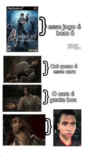 Não deu pra segurar as lágrimas😔 #playstation #ps2 #re4 #luisre4