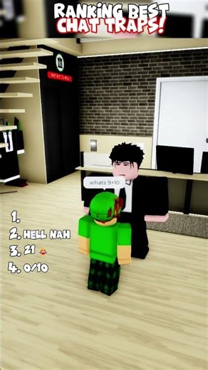 Ranking The Funniest Chat Traps Roblox 😂🔥 Part 2 #brookhaven #roblox #brookhavenrp #usa #shorts