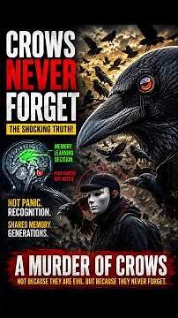 Crows Never Forget 😱 The Dark Truth About Crow Memory | Murder of Crows Explained