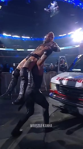 Razor's Edge on the ambulance ☠️ #wwe #shorts #youtubeshorts #smackdown