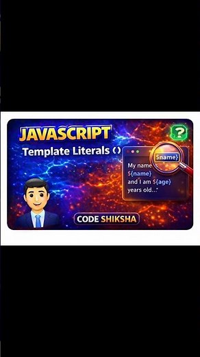 JavaScript Backticks Trick Most Beginners Don't Know 😳 #javascript #js #webdevelopment #codeshiksha