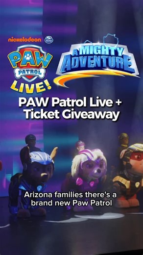 Natasha | Arizona Family Adventures on Instagram: "🐾 GIVEAWAY TIME, ARIZONA! 🐾 PAW Patrol is on a roll and coming to Phoenix with a brand-new live show — PAW Patrol Live! “A Mighty Adventure” 💥🐶 📍 Arizona Financial Theatre 🗓 February 7 & 8 ✨ We’re partnering up to give away a FOUR-PACK OF TICKETS! ✨ To enter: 🌟 Like this post 🌟 Follow @pawpatrollive and @az_familyadventures 🌟 Comment which PAW Patrol pup your kids can’t wait to see 🐾 🎟 Want tickets now? Save 15% with my promo code RYD