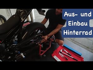 Motorrad Hinterrad ausbauen und einbauen - so klappt's