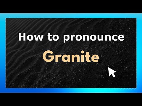 How to Pronounce Granite (American Pronunciation / US) with Audio and Phonetic Spelling