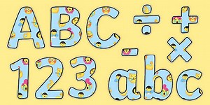 Emojis Display Lettering