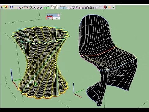 How to use curviloft plugin in sketchup - Complete video