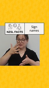 Do you know about sign names in Deaf culture? Instead of fingerspelling your name all the time, you can use sign names when introducing yourself! Sign names are given by the Deaf community (you can't give yourself one!) and usually link to your personality, interests, or appearance. For example, "SMILE" for a cheerful person, or "CURLY" if you have curly hair. Sometimes they can be linked to jobs, like "CAMERA" if you're a photographer. Not everyone has a sign name, and sometimes it takes time t