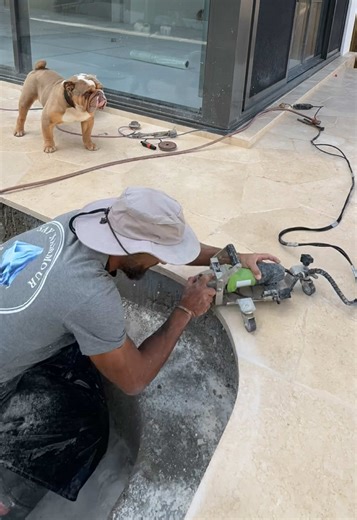 Crafting Marble Crazy Pave Pool Coping