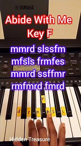 8.5K views · 208 reactions | Abide With Me: Hymn pianotutorial/ solfanotes Using Reggae beat. Key F. #canada #usa #viral #ukpianists #uk | HiddenTreasure Sounds | Facebook
