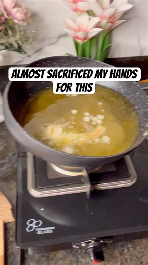 •Reminder: Hot oil is no joke. Stay safe while cooking ❤️ #recipe #shorts #youtubeshorts #accident