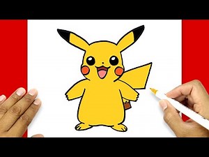 How To Draw Pikachu Step By Step For Beginners Easy | Full Body Pikachu Drawing Easy