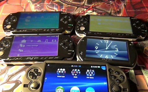 【横向对比】PSP1000 VS 2000 VS 3000 VS PSP GO VS PSV