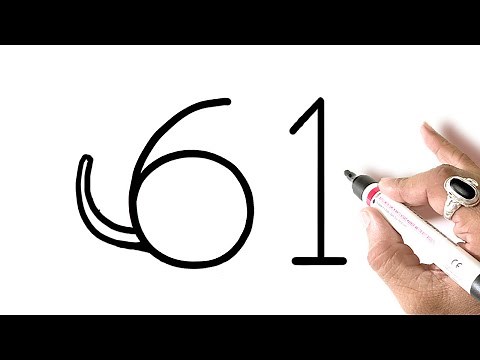 How to draw A Dog From Number 61 | Dog Drawing Very Easy. |DOG