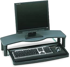 Kensington 60006 Comfort Desktop Keyboard Drawer With SmartFit, 26w x 13-1/2d, Black/Gray