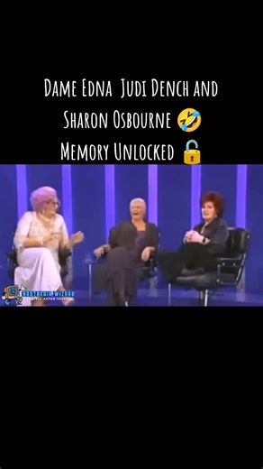 Dame Edna Judi Dench and Sharon Osbourne 🤣 Memory Unlocked 🔓 #funny #nostalgia #comedy #dameedna #judidench | Nostalgia Wizard