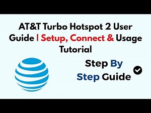 AT&T Turbo Hotspot 2 User Guide | Setup, Connect & Usage Tutorial