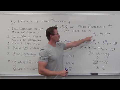 Common Word Problems (TTP Video 11)