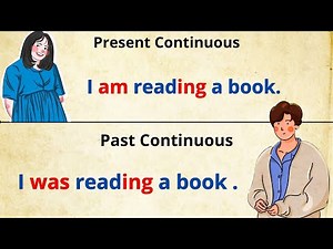 Present Continuous vs. Past Continuous – Learn with Examples & Sentences#english💡