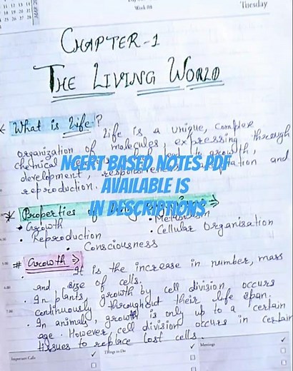 The Living World/Ch-1/Biology/Class 11th