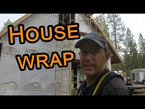 House wrap, finishing the gable walls and roof