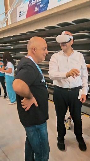 Ο Δήμαρχος Πάφου Φαίδων Φαίδωνος έδωσε το παρόν στο Robotex MRC Cyprus 2025 και δοκίμασε VR και MR τεχνολογίες. Ευχαριστούμε Phedon Phedonos 🙏 #Robotexcy25 #Robotexcy #RobotexCyprus #Κύπρος #Cyprus #MRC2025 | Robotex Cyprus