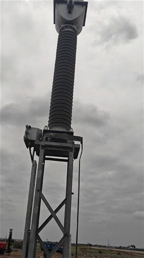 Isolator with Circuit Breaker & Structure View | High Voltage Switchyard