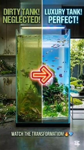 Green Algae Tank → Crystal Clear Aquarium 🐠 | Amazing Transformation