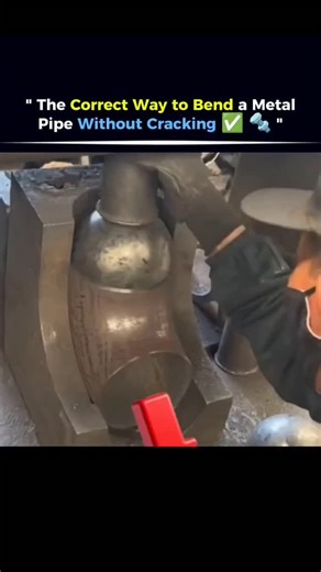 @solved_science on Instagram: "To bend a metal pipe without cracking, it must be done slowly using the right tools like a pipe bender or mandrel bender. The process often includes heating the metal to reduce stress and using internal supports to prevent collapse—ensuring a smooth curve without damaging the structure. #pipe #metal #bend #facts #history #viral #didyouknow #technology #fyp #usa #1900s"