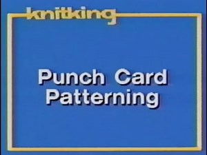 Punch Card Patterning full guide! Knitting machine