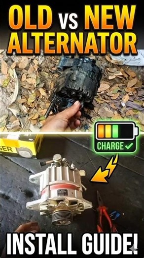 How to Replace Car Alternator | Old vs New Alternator Install Guide! ⚡🛠️