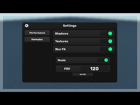 Roblox Settings Menu System