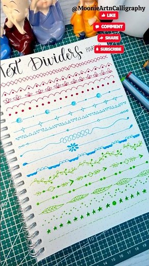 Easy Text Dividers — Part 2 | Cute & Quick Journal Borders #shortvideo #shorts #ytshorts #viral #art