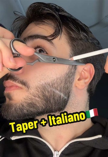 Taper Fade with Italian Beard Style