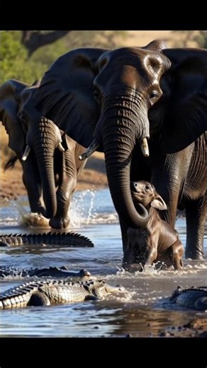 Elephant Saves a Cow from Danger | Unbelievable Animal Rescue Moment!