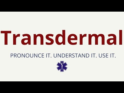 How to Pronounce Transdermal | Transdermal Pronunciation | Medical Terms