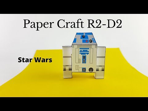 How To Create Paper Craft R2-D2 (Star Wars) - DIY Easy Paper Craft