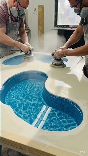Designer Table Inspired by Swimming Pools#SwimmingPoolTable #usashorts
