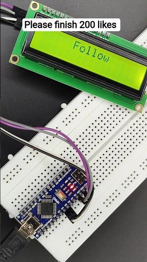 LCD display with i2c Tutorial #shorts