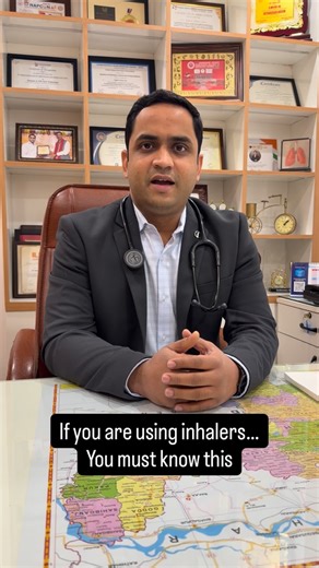 Dr. Yogesh Kumar Jain on Instagram: "Keep in mind these points if you are using inhalers: 👉 Proper time and technique 👉 Follow cleaning instructions 👉 Rinse mouth after use #healthawareness #asthma #copd #lunghealth #pulmonologist"