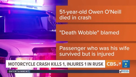 'Death wobble' blamed for motorcycle crash that killed man, injured wife in Cherokee County