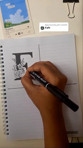 Beautiful Alphabet 'E' Design Bangladesh Art and Craft