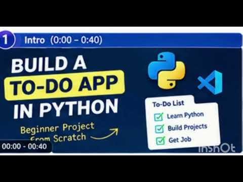 Python Project for Beginners: Build a To-Do List App from Scratch #Python #PythonTutorial