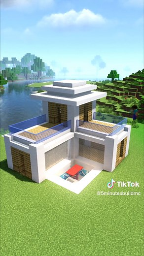 How to Build a Simple Modern House in Minecraft