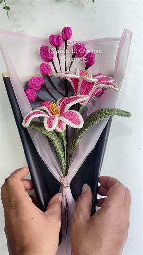 Day 8 of my 30 days 30 Crochet Bouquets #handmadeseller #crochetanimal