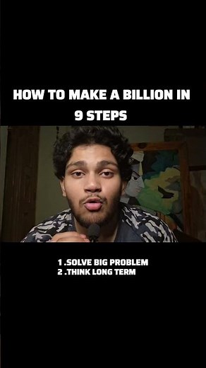 3 Rules of the book how to make a Billion in 9 Steps 💸💰