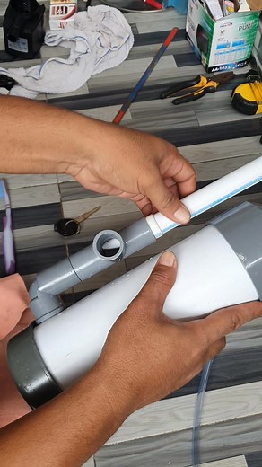 Selesai😁 #pipa #diy #proteinskimmerdiy #filterasi #aquariumlaut | Maulana Pamanah Rasa