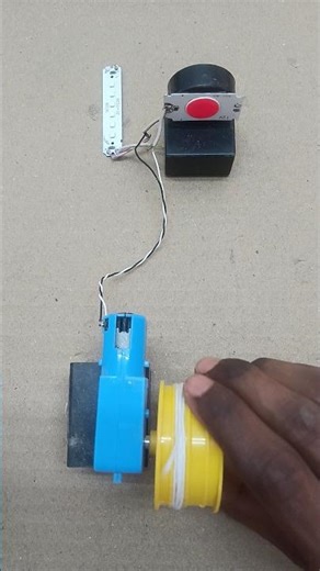 Powering on blue and red LED light generator | #tech #project #shorts